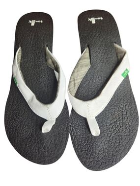 Sanuk Women's Flip Flop Wedge Sandals Yoga Joy Women's Sz 9